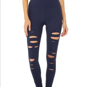 Alo Yoga High-Waist Ripped Warrior Legging